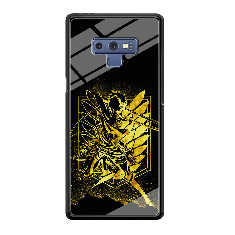 Golden Eren Attack On Titan Samsung Galaxy Note 9 Case