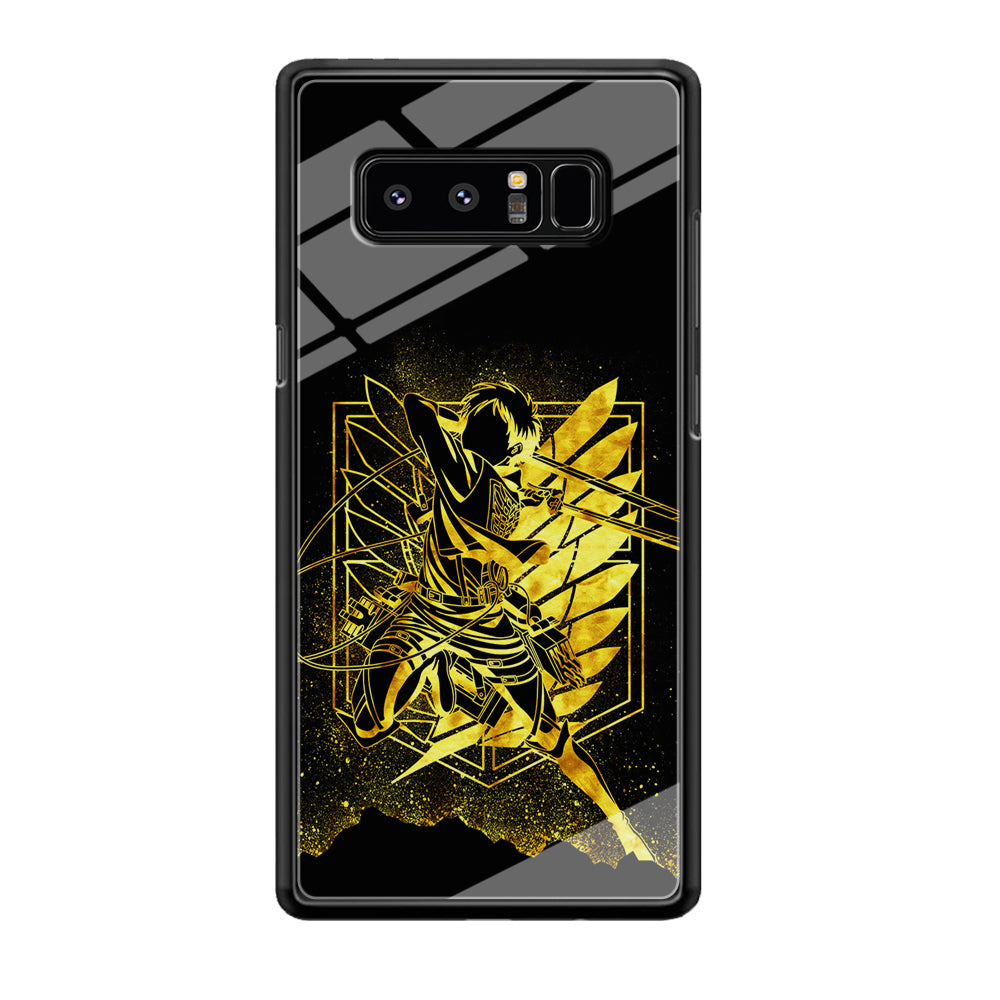 Golden Eren Attack On Titan Samsung Galaxy Note 8 Case