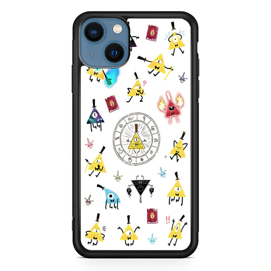 Gravity Falls Bill Cipher Doodle iPhone 14 Plus Case