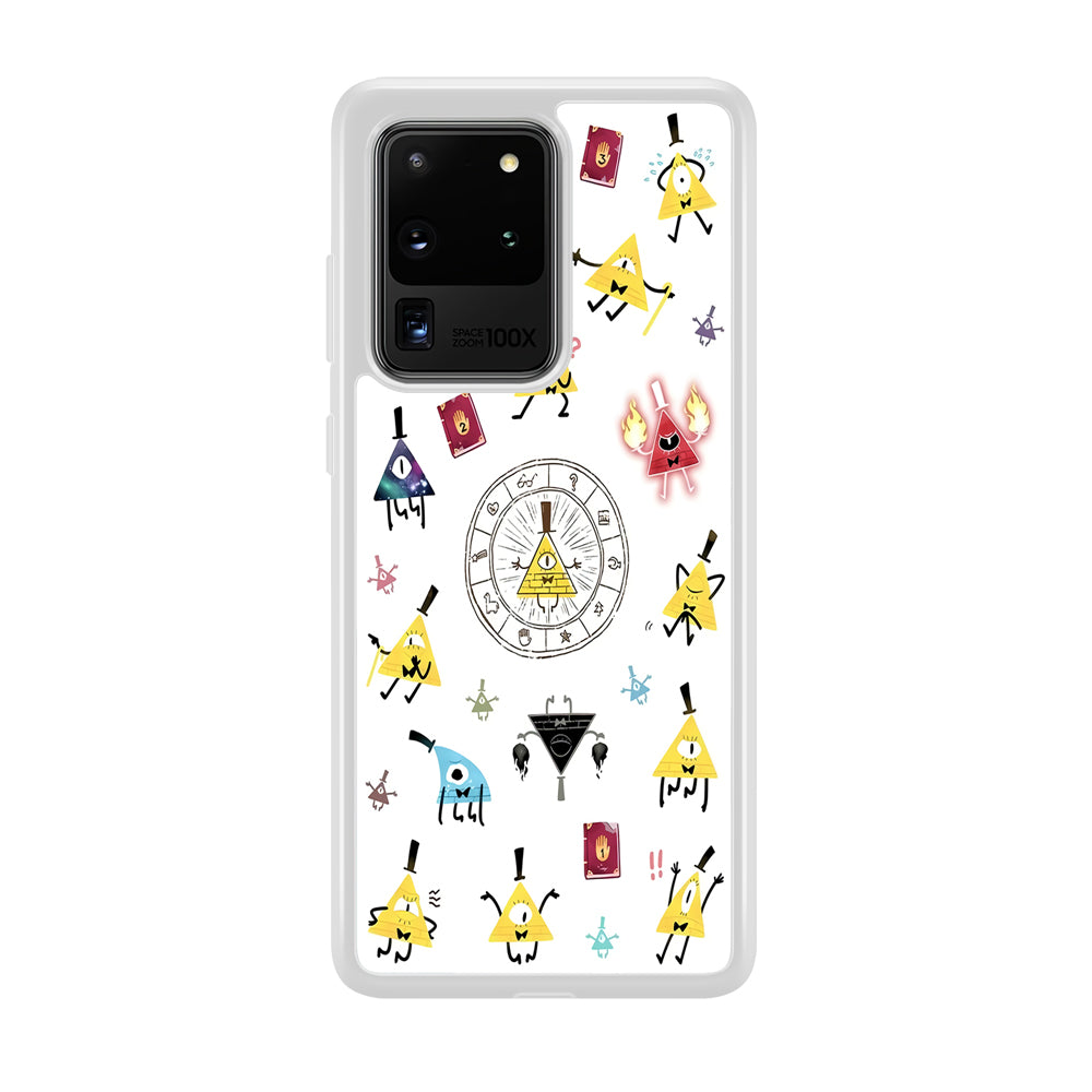 Gravity Falls Bill Cipher Doodle Samsung Galaxy S20 Ultra Case