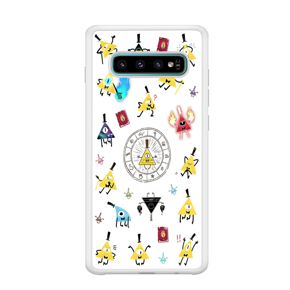 Gravity Falls Bill Cipher Doodle Samsung Galaxy S10 Case