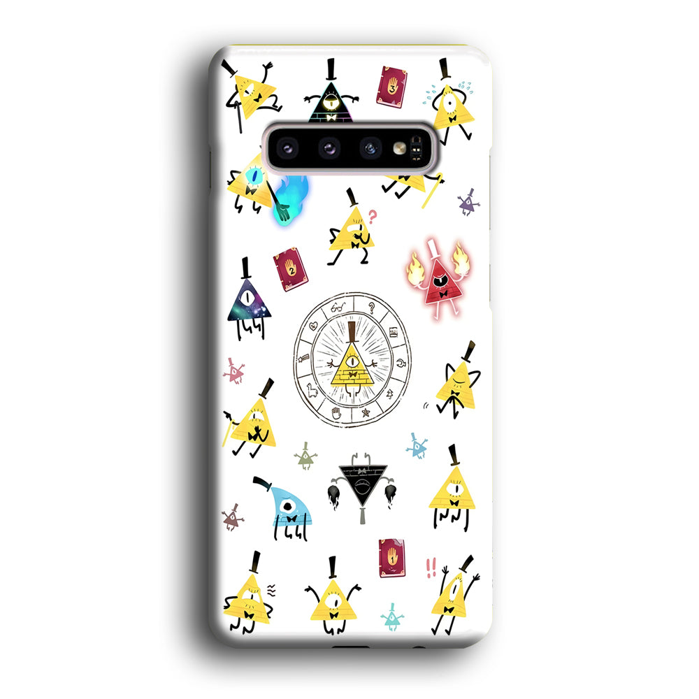 Gravity Falls Bill Cipher Doodle Samsung Galaxy S10 Plus Case