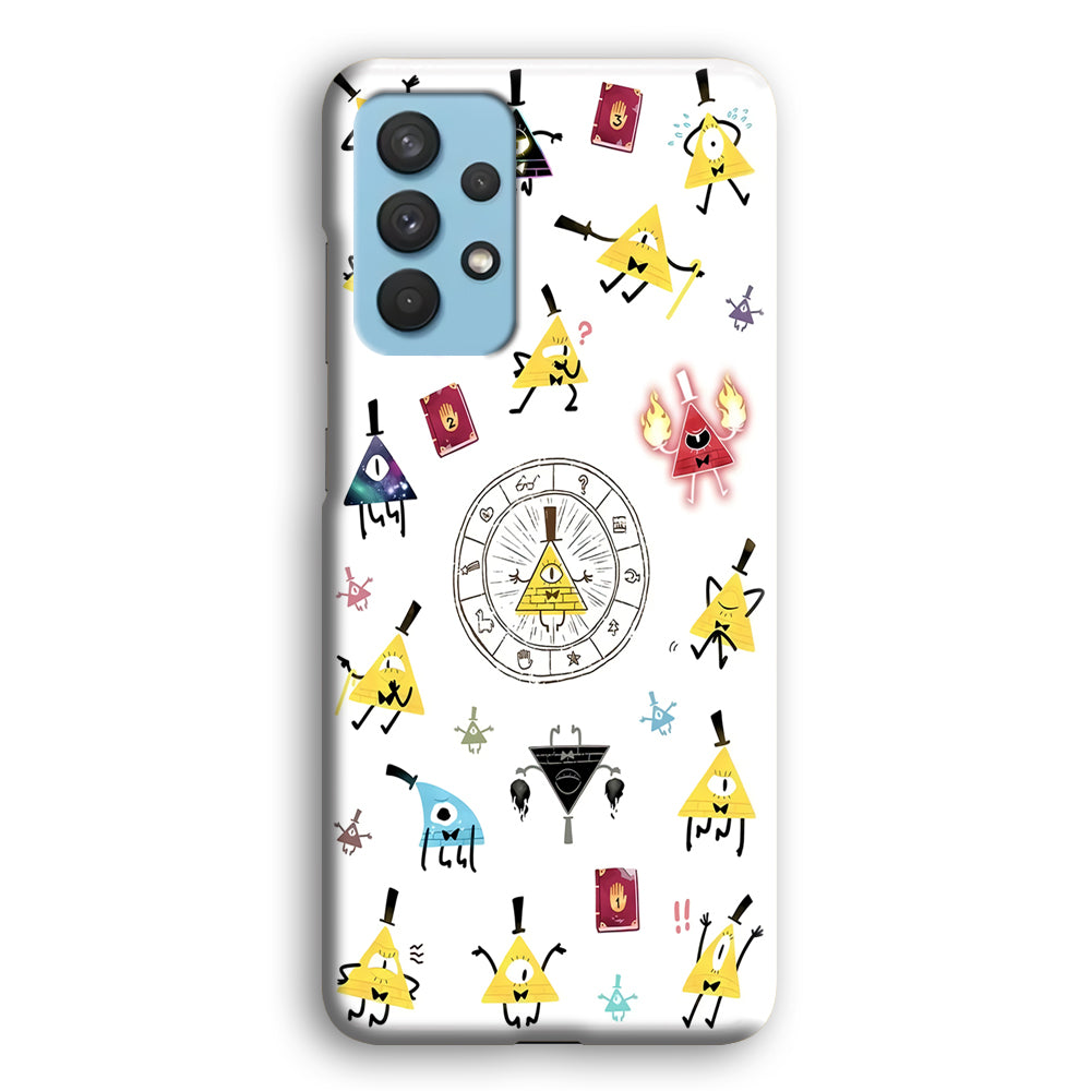 Gravity Falls Bill Cipher Doodle Samsung Galaxy A32 Case