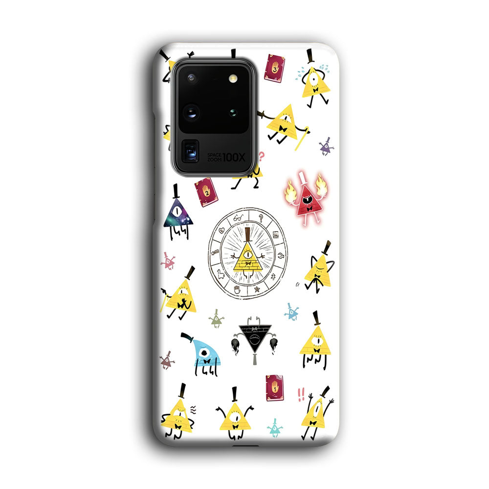 Gravity Falls Bill Cipher Doodle Samsung Galaxy S20 Ultra Case