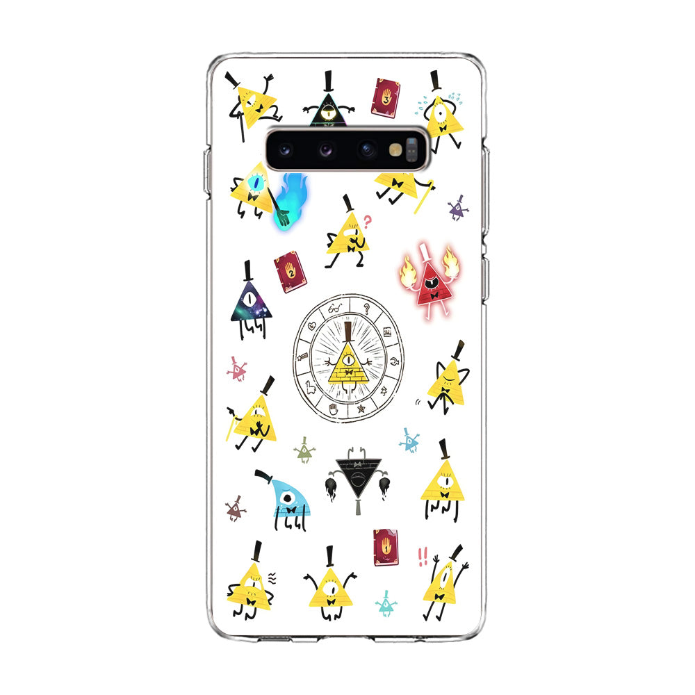 Gravity Falls Bill Cipher Doodle Samsung Galaxy S10 Case