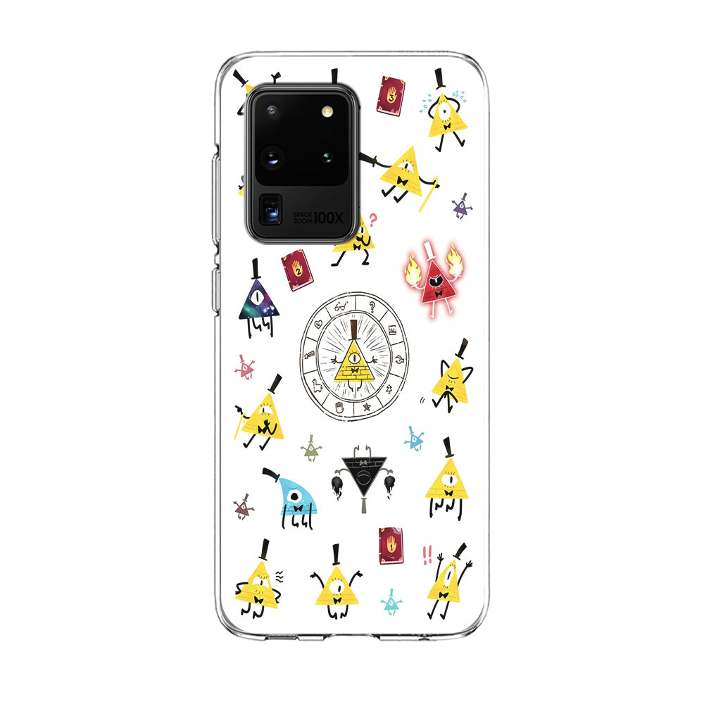 Gravity Falls Bill Cipher Doodle Samsung Galaxy S20 Ultra Case