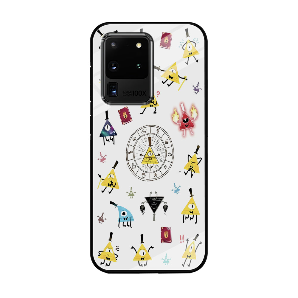 Gravity Falls Bill Cipher Doodle Samsung Galaxy S20 Ultra Case