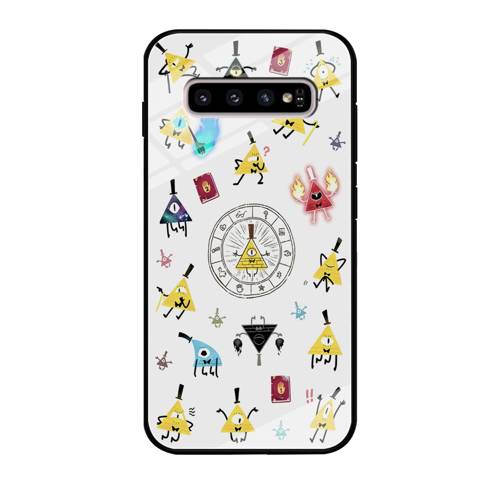 Gravity Falls Bill Cipher Doodle Samsung Galaxy S10 Case