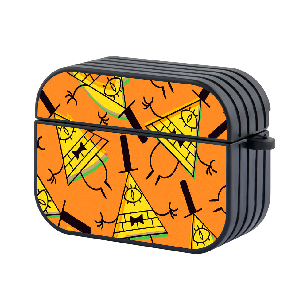 Gravity Falls Bill Cipher Orange Apple Airpods Pro Case-AirPods Pro Case-Altracase