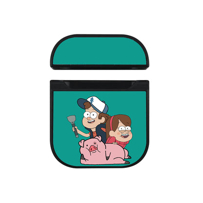 Gravity Falls Cartoon Character Apple AirPods Case-AirPod Case-Black-Altracase