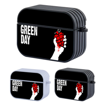 Green Day Explode Heart Hard Plastic Case Cover For Apple Airpods Pro