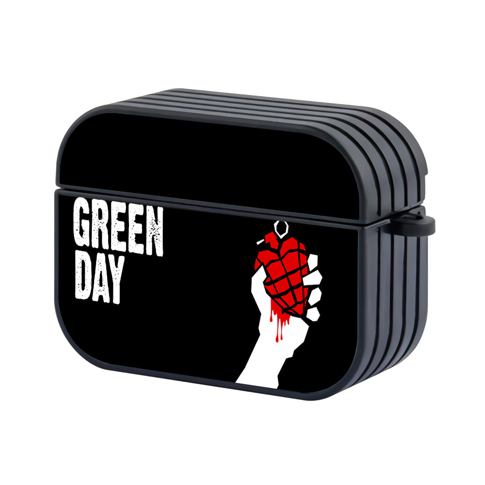 Green Day Explode Heart Hard Plastic Case Cover For Apple Airpods Pro