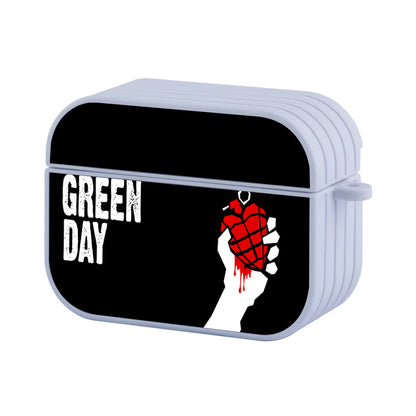 Green Day Explode Heart Hard Plastic Case Cover For Apple Airpods Pro