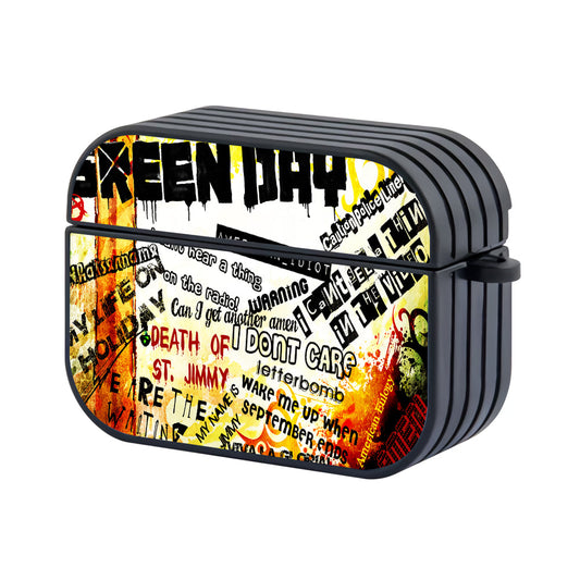 Green Day Song Title Apple AirPods Pro 3 Case-AirPod Case-Altracase