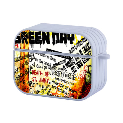 Green Day Song Title Hard Plastic Case Cover For Apple Airpods Pro