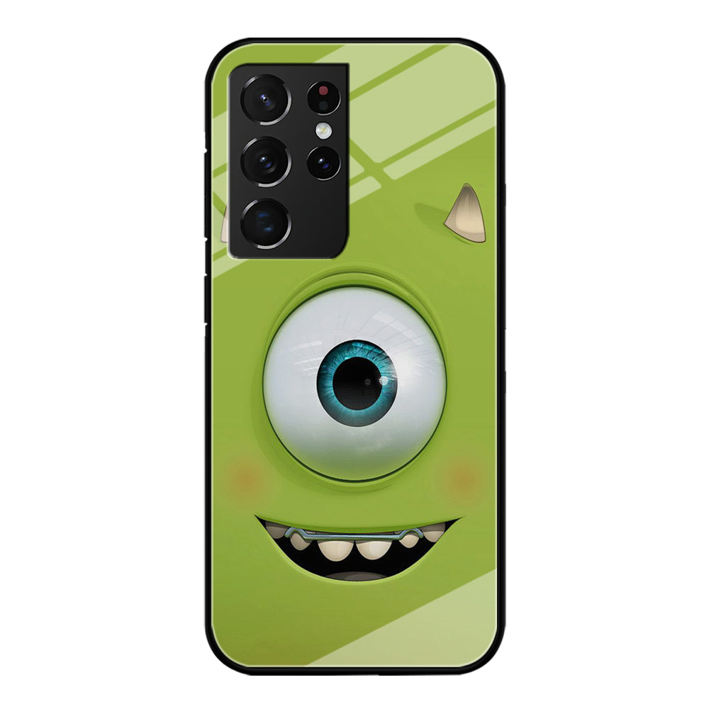 Green Face Monster Samsung Galaxy S21 Ultra Case-Phone Case-Tempered Glass Case-Altracase