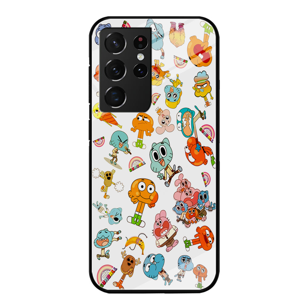 Gumball Doodle Samsung Galaxy S21 Ultra Case-Phone Case-Tempered Glass Case-Altracase