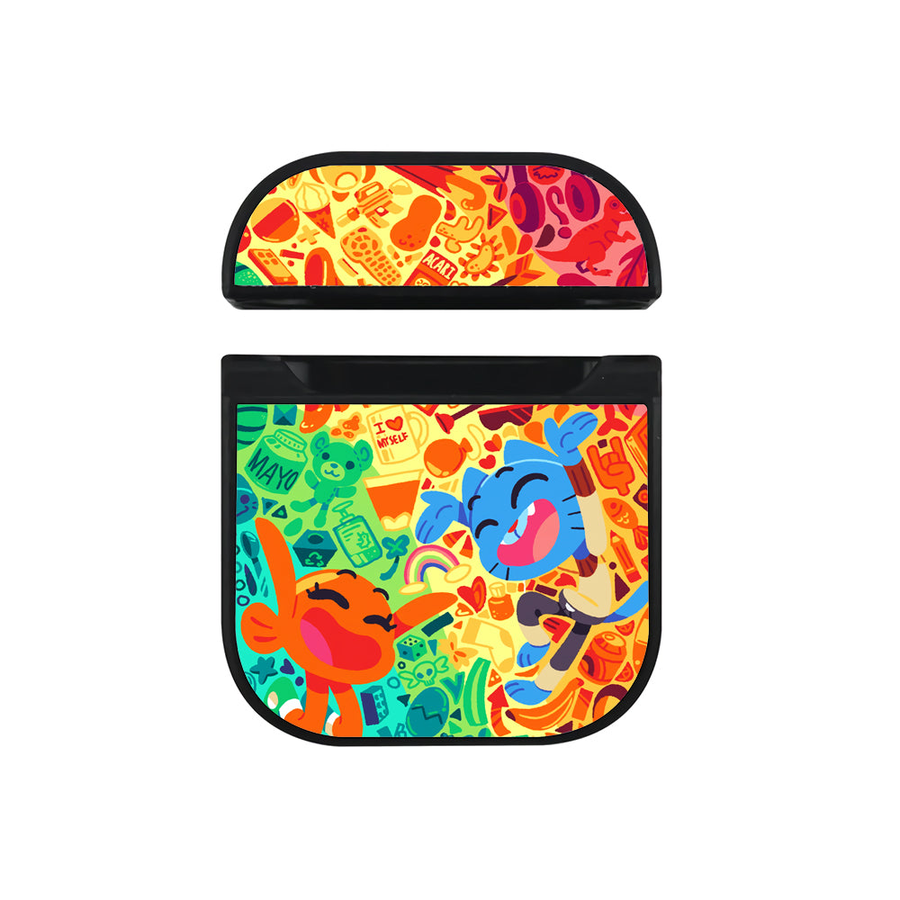 Gumball Happy Face Apple AirPods Case-AirPod Case-Black-Altracase