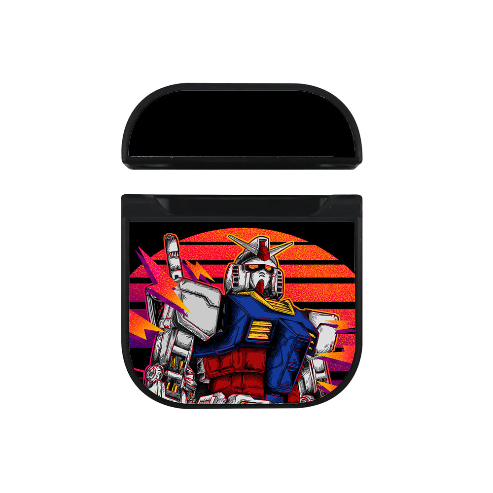 Gundam Sunset Art Apple AirPods Case-AirPod Case-Black-Altracase