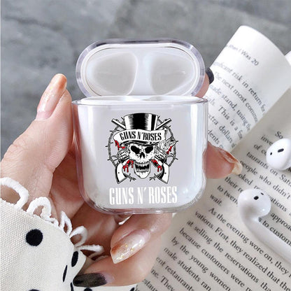 Guns N' Roses Hard Plastic Protective Clear Case Cover For Apple Airpods-AirPod Case-Altracase