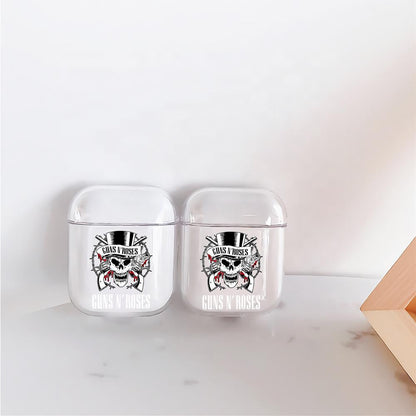 Guns N' Roses Hard Plastic Protective Clear Case Cover For Apple Airpods-AirPod Case-Altracase