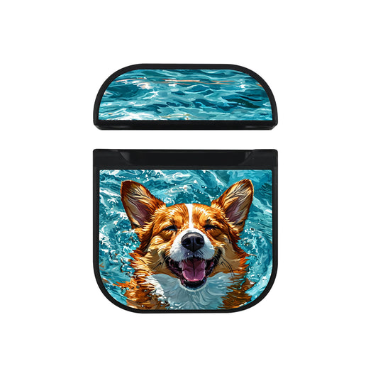 Happy Dog Swimming in Water Apple AirPods Case - Altracase