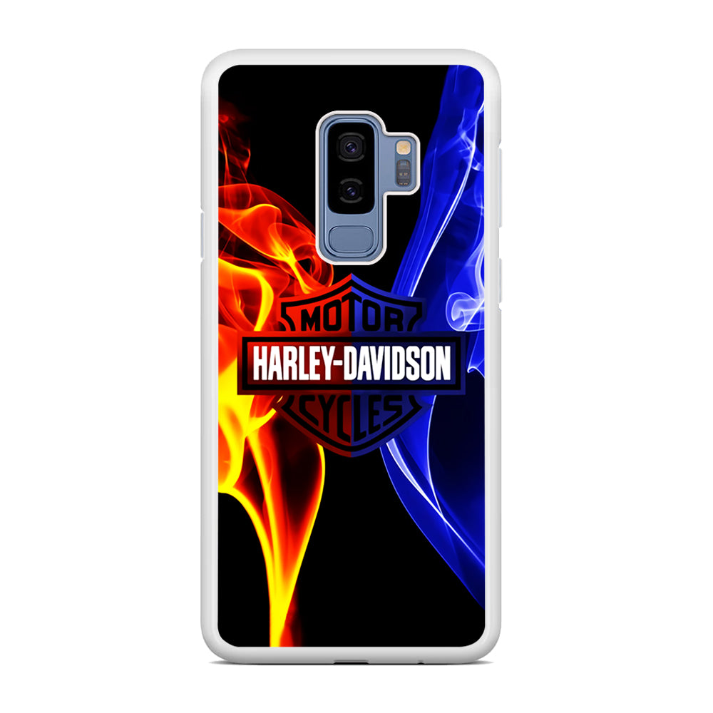 Harley Blue Red Fire Samsung Galaxy S9 Plus Case