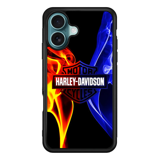 Harley Blue Red Fire iPhone 16 Case - Altracase