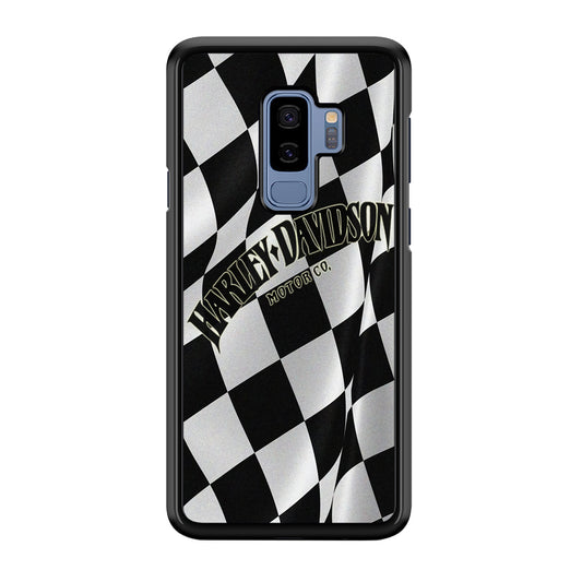 Harley Davidson Black White Flag Samsung Galaxy S9 Plus Case