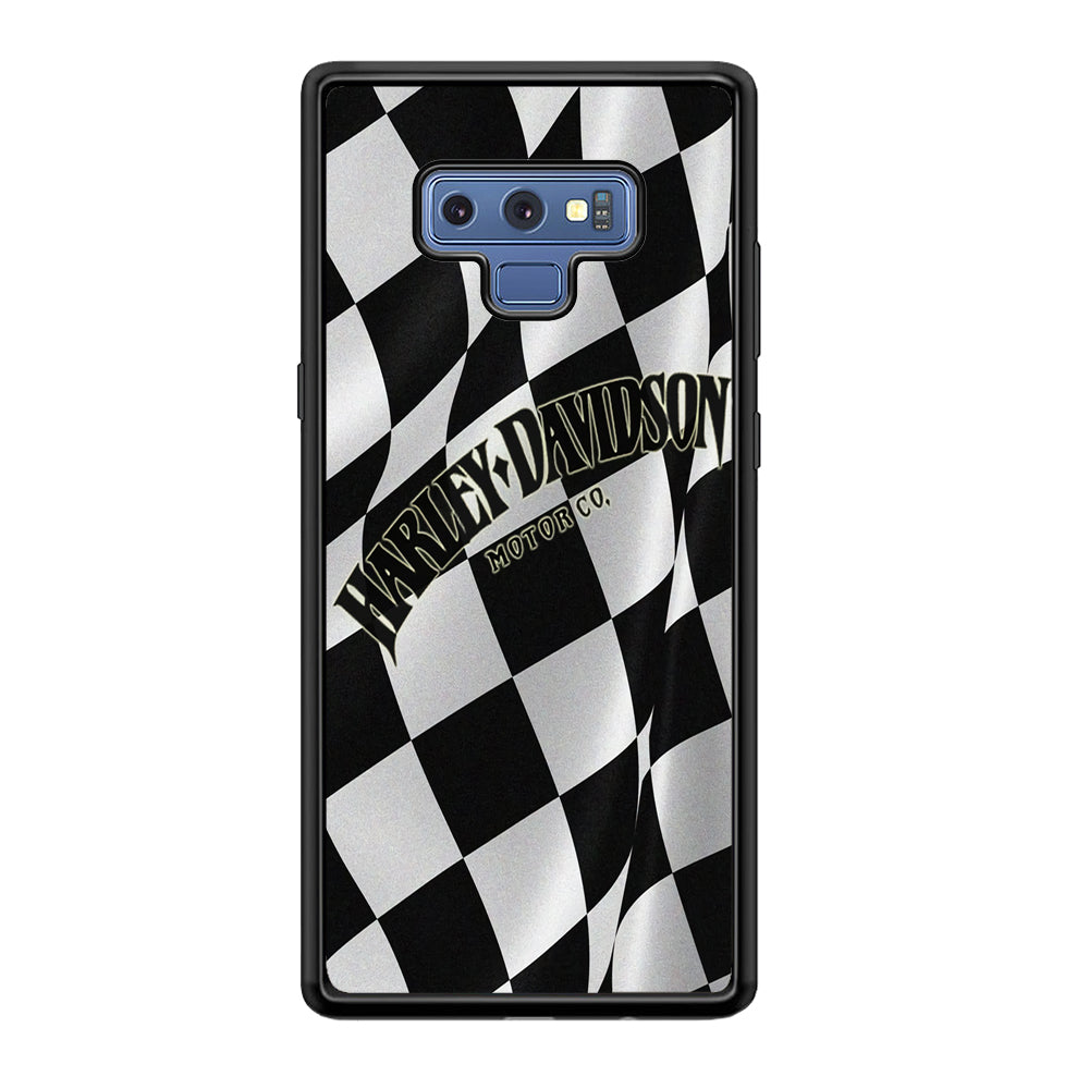 Harley Davidson Black White Flag Samsung Galaxy Note 9 Case