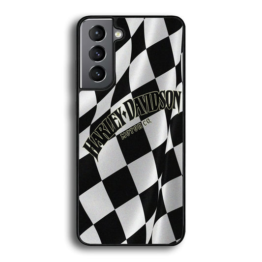 Harley Davidson Black White Flag Samsung Galaxy A16 Case-Mobile Phone Case-Rubber Black (2D Case)-Altracase