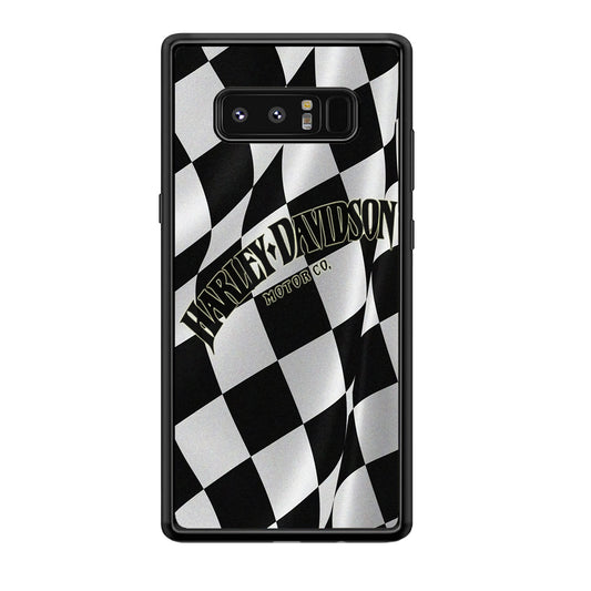 Harley Davidson Black White Flag Samsung Galaxy Note 8 Case