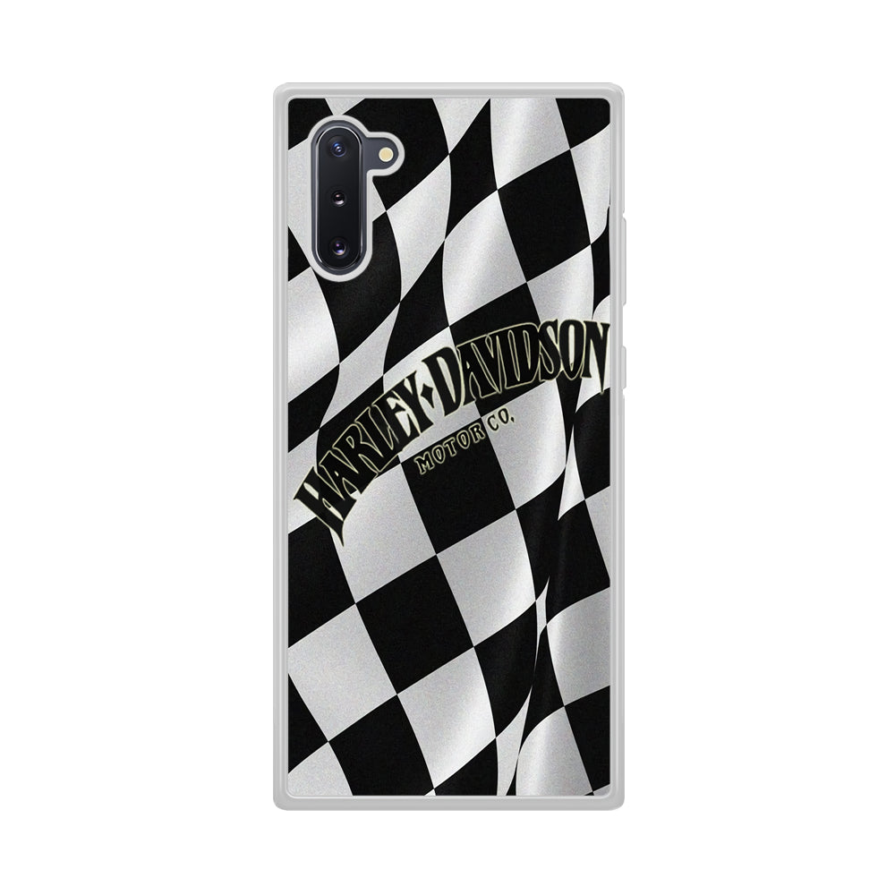 Harley Davidson Black White Flag Samsung Galaxy Note 10 Case