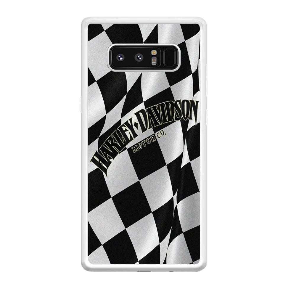 Harley Davidson Black White Flag Samsung Galaxy Note 8 Case