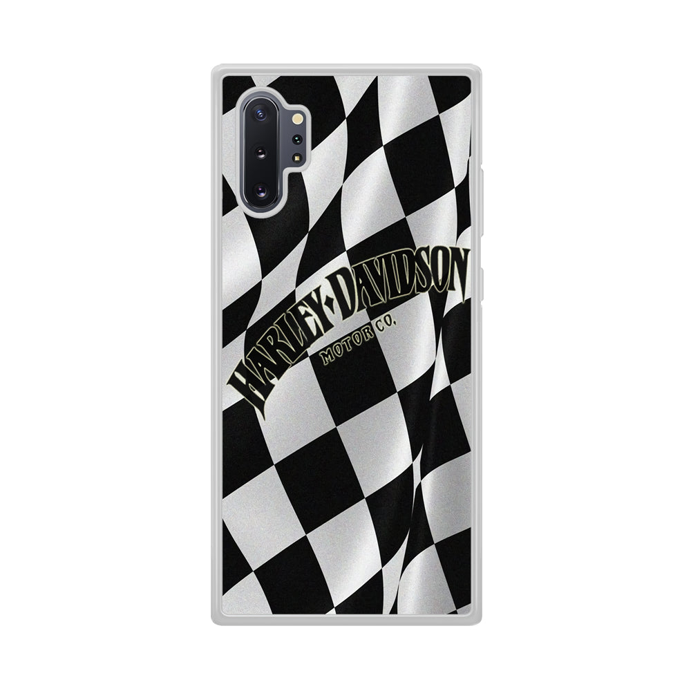 Harley Davidson Black White Flag Samsung Galaxy Note 10 Plus Case