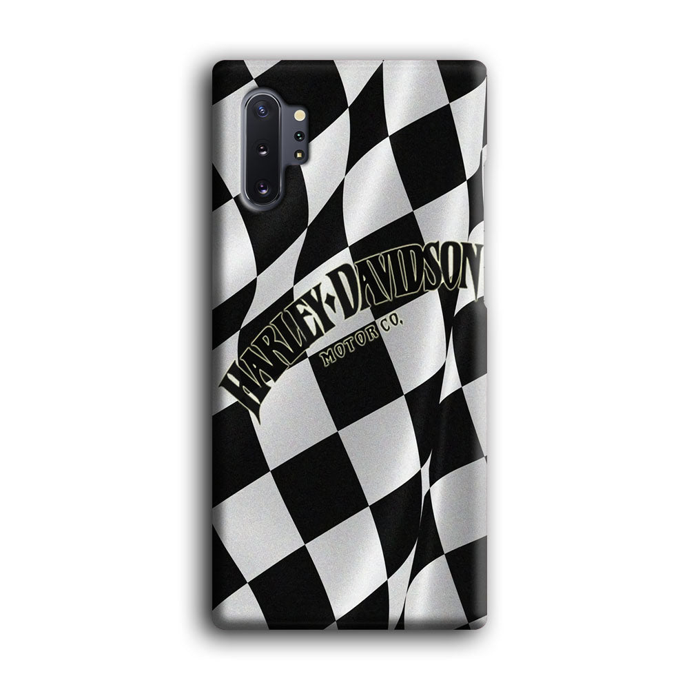 Harley Davidson Black White Flag Samsung Galaxy Note 10 Plus Case