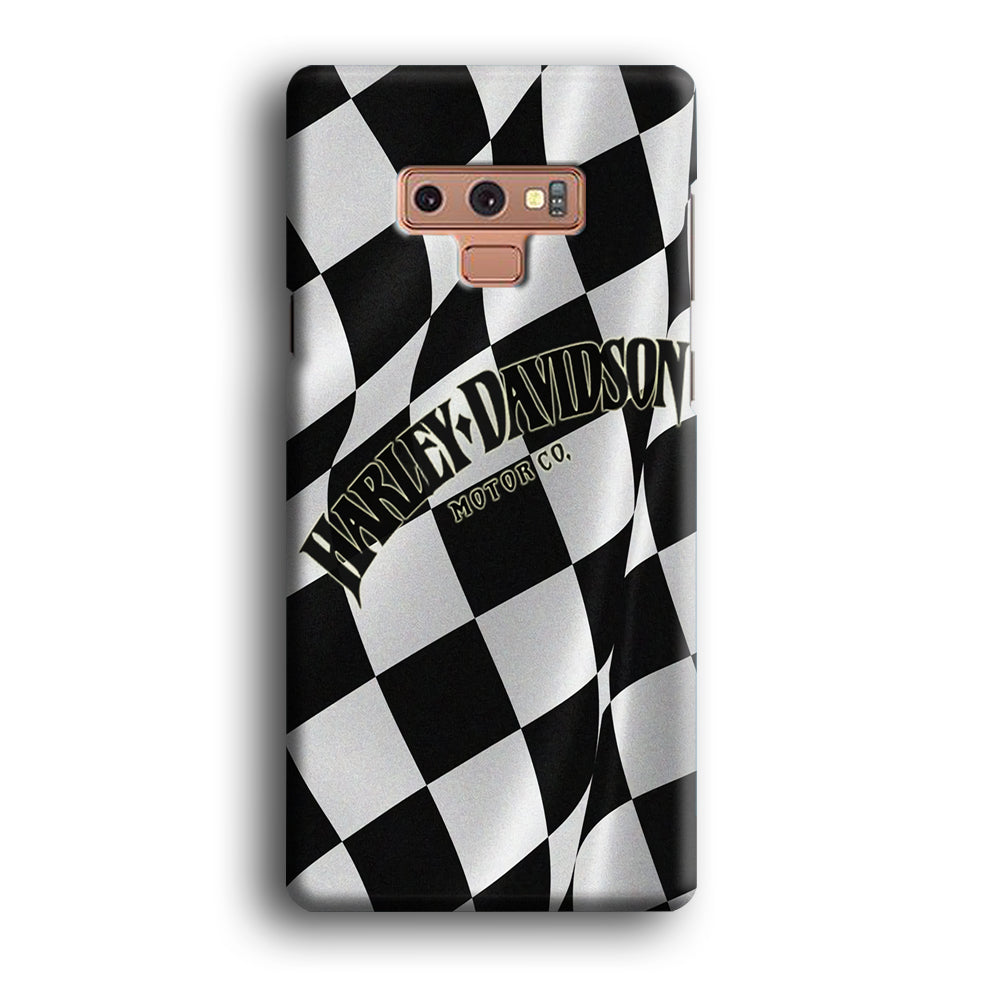 Harley Davidson Black White Flag Samsung Galaxy Note 9 Case