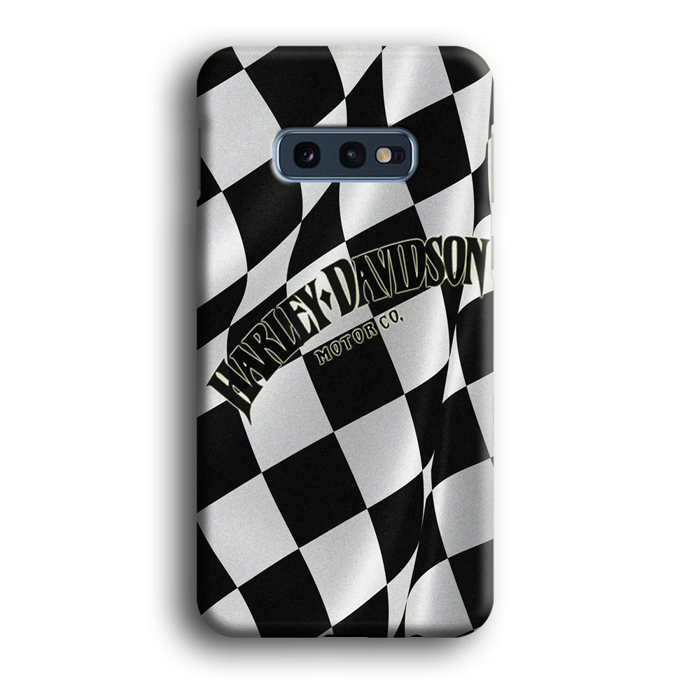 Harley Davidson Black White Flag Samsung Galaxy S10E Case