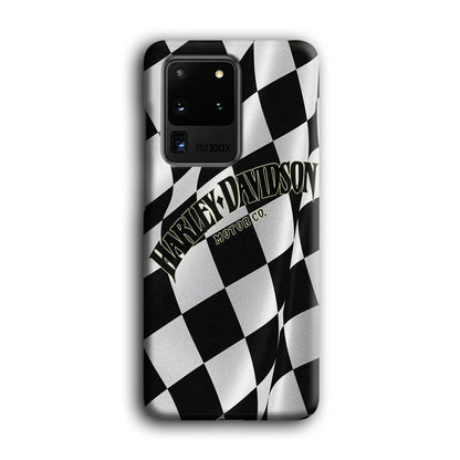 Harley Davidson Black White Flag Samsung Galaxy S20 Ultra Case