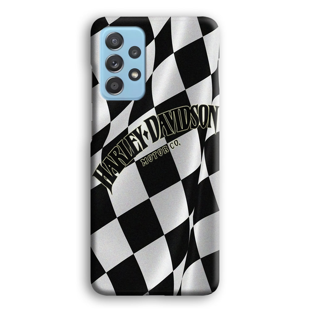 Harley Davidson Black White Flag Samsung Galaxy A52 Case