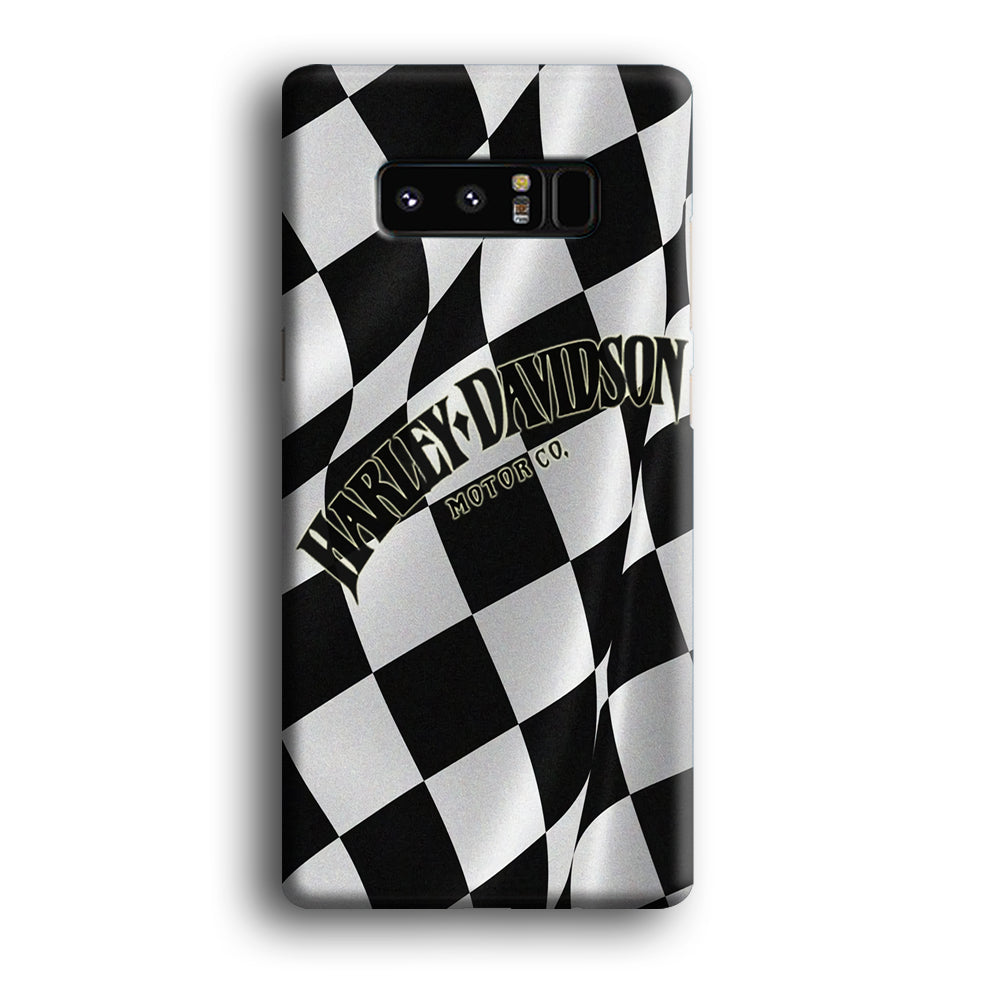 Harley Davidson Black White Flag Samsung Galaxy Note 8 Case