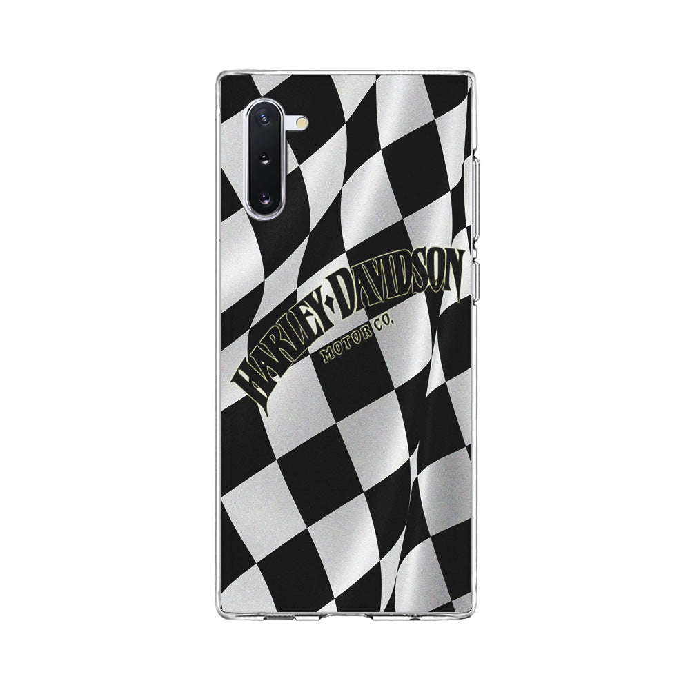 Harley Davidson Black White Flag Samsung Galaxy Note 10 Case