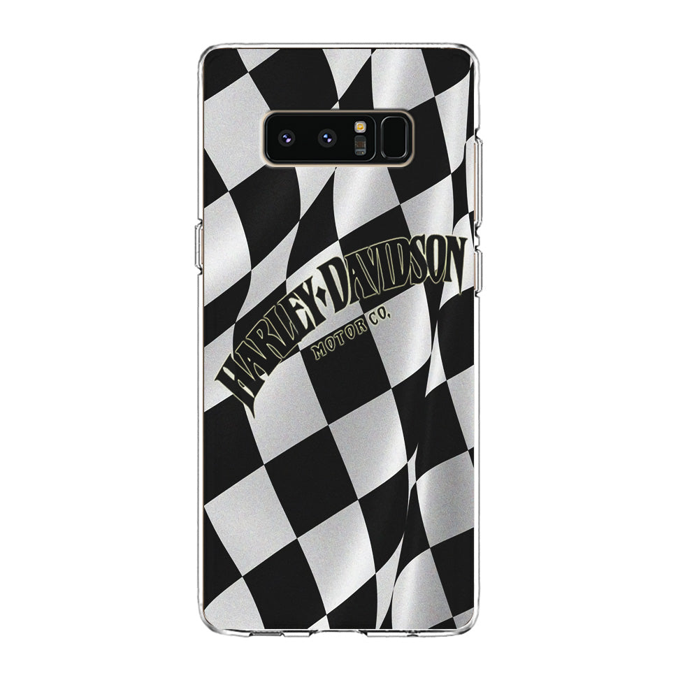 Harley Davidson Black White Flag Samsung Galaxy Note 8 Case