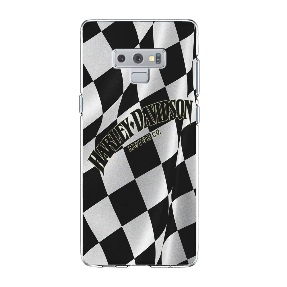 Harley Davidson Black White Flag Samsung Galaxy Note 9 Case