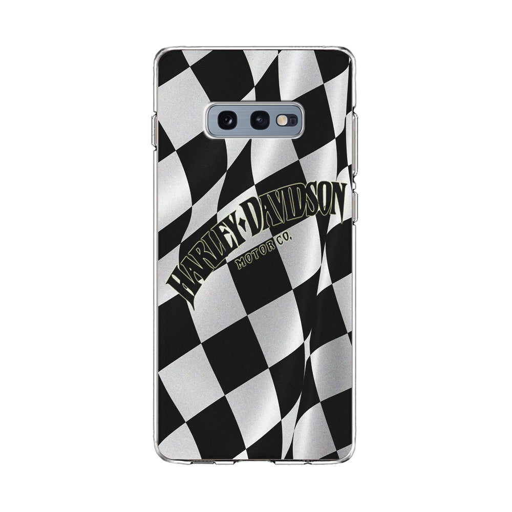 Harley Davidson Black White Flag Samsung Galaxy S10E Case