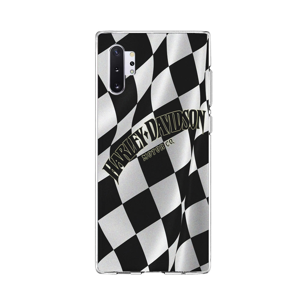 Harley Davidson Black White Flag Samsung Galaxy Note 10 Plus Case