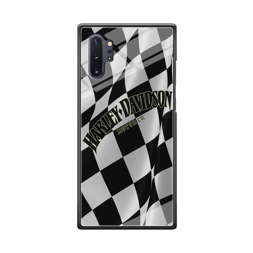 Harley Davidson Black White Flag Samsung Galaxy Note 10 Plus Case