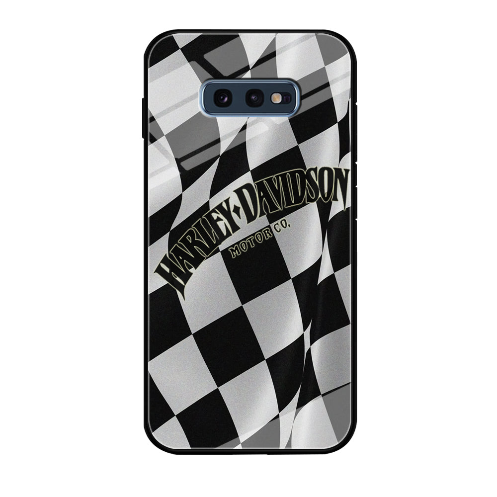 Harley Davidson Black White Flag Samsung Galaxy S10E Case