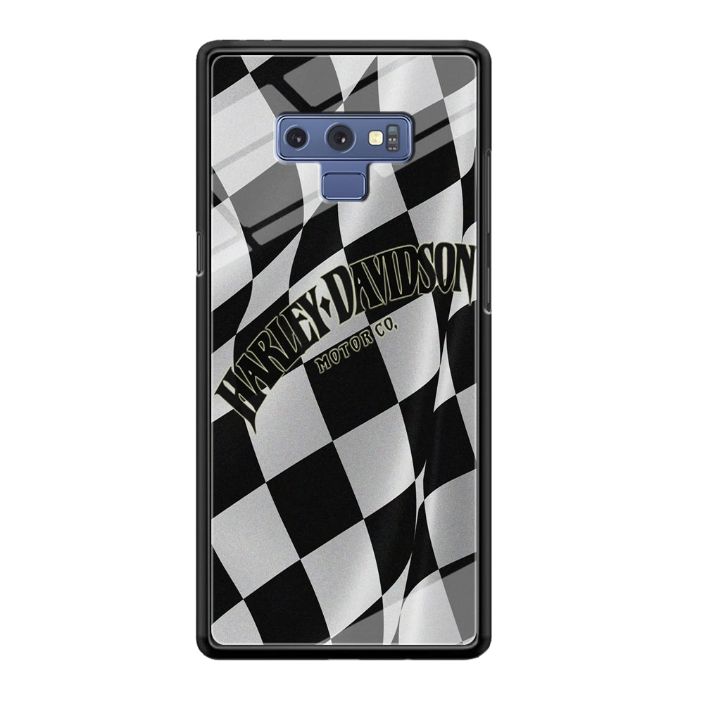 Harley Davidson Black White Flag Samsung Galaxy Note 9 Case