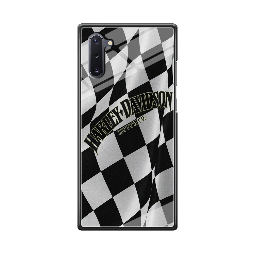 Harley Davidson Black White Flag Samsung Galaxy Note 10 Case